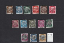 DR 1933,  Michel Nr.  482 - 495 gestempelt , siehe scan G 956 !