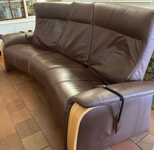 Trapez couch leder braun2 - couch,