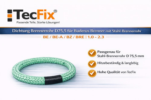 Dichtung brennerrohr d75 - brennerrohr, d75,5