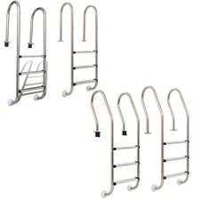 Poolleiter 3-Stufen Edelstahl