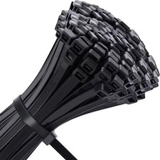 10 bis 5000 Stck | Kabelbinder | SCHWARZ UV -Beständig | sehr hohe Zugfestigkeit