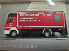 Herpa MAN LE2000 FW 1:87 Auotmodelle Sammler Deko Atemschutz Strahlenschutz