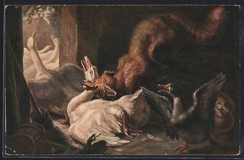 Künstler rotes kreuz - künstler-ak,