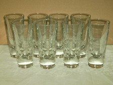 Vintage, 8 x Bullet Gläser , für Cocktail und Ramazzotti, Design Carlo Moretti