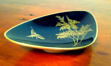 Hutschenreuther Hohenberg Porzellan Kobalt Schale Schälchen Art Deco Vintage