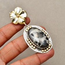 Mud Crack Fossil Gemstone 925