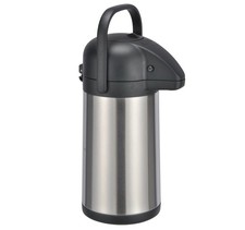 Edelstahl Thermokanne 2,2 L Pumpkanne Isolierkanne Thermoskanne Airpot Iso-Kanne