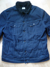 LEE Jeans Jacke Modell "SHERPA" Gr.  XL  Winter mit Fell dunkelblau 1A Zustand !