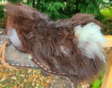 Lammfell Sattelbezug