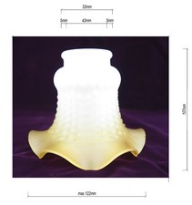 Lampenschirm Glas matt Rand