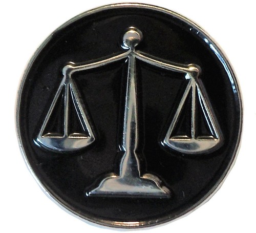 Waage der justiz - der,