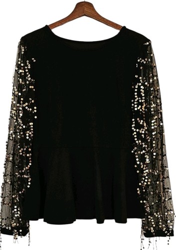 Sexy damen bluse schwarz - bluse,