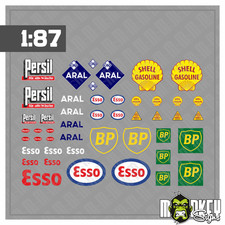 Mehrteiliges Set f. Kessel und Tankwagen Beschriftung Decals 1:87 Spur H0 Bahn