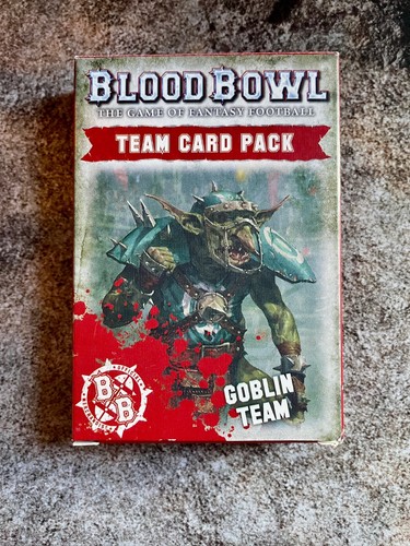 Blood bowl goblin - blood, card