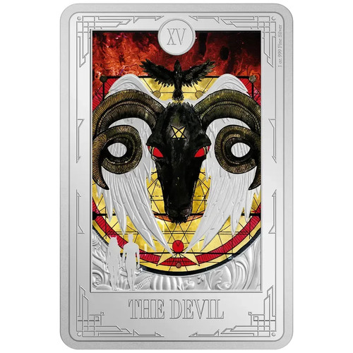 Silbermünze tarotkarten der - tarotkarten,