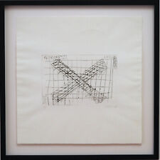 Herbert Zangs "4 Priorität" handsigniert und nummeriert, Radierung