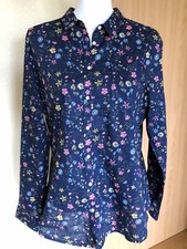 Bluse Shirt langarm Stehkragen