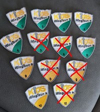 8x EWTO Kids WingTsun Abzeichen, teils gebraucht, teils neu, 3x 3, 1x 4,5,6,8,10