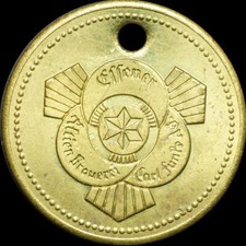 BIERMARKE: Mesing-Marke. ESSENER AKTIEN BRAUEREI CARL FUNKE ESSEN / RHEINPROVINZ