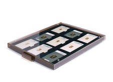 LEUCHTTURM Münzbox mit 9 Fächern für Goldbarren in  Blisterverpackung 362883