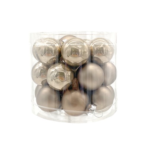 Christbaumkugeln braun set - christbaumkugeln,