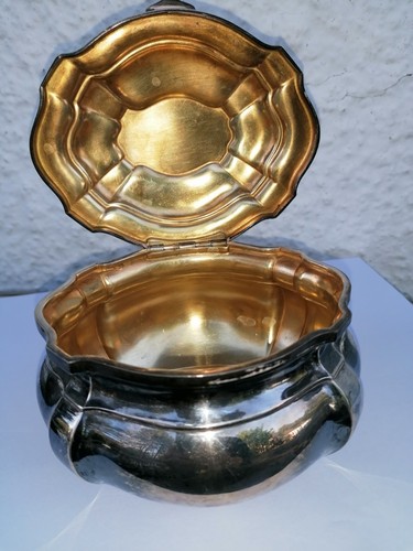 Schöne alte silber - silber, deckeldose