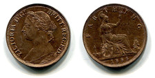 Farthing Großbritannien 1886