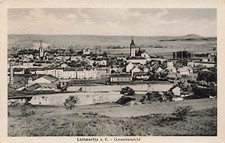 AK Leitmeritz Gesamtansicht Kirche Böhmen 1943 gelaufen Postkarte