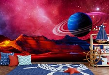 3D Blau Planet Q1534 Tapete