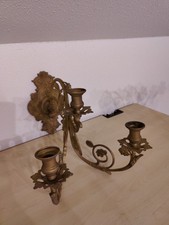 Wandleuchter Antik Kerzenhalter Klavierleuchte Messing Wandkerzenleuchter