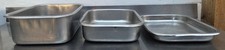 3 Stk. Edelstahlwanne Edelstahlbehälter Edelstahlschüssel Behälter Metzgerwanne