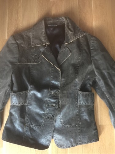 Lederjacke promod 36 grau - gr.,