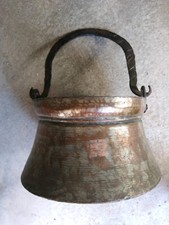 Antiker großer Kupferkessel
