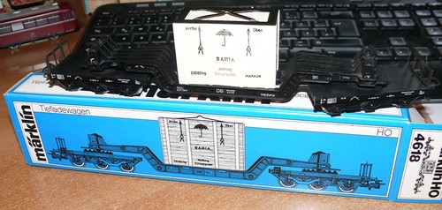 Märklin 4618 tiefladewagen - märklin,