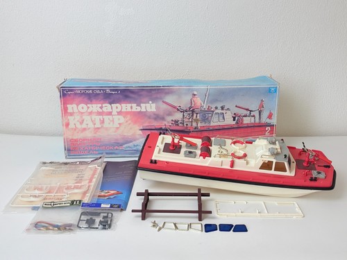 Vintage ussr feuerwehrboot - vintage,
