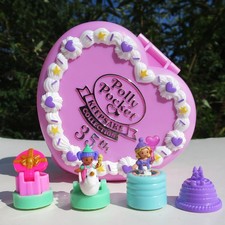 Mini Polly Pocket Partytime Stamper Birthday Party COMPLETE SET