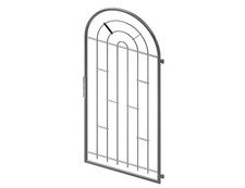 Gartentor Metalltor Gartenpforte Pallas Rundbogen feuerverzinkt 1990 x 960mm