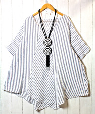 Moonshine Leinen Tunika Bluse