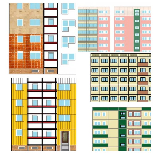 Hochhaus plattenbau ddr ost - ddr,