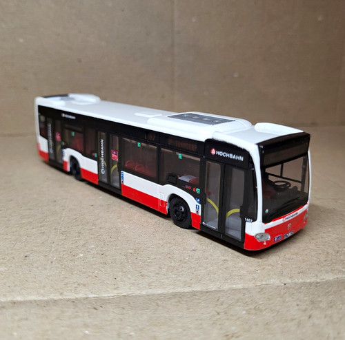 Modellbus hochbahn rot - modellbus,