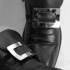 silberne Schuhschnallen Paar