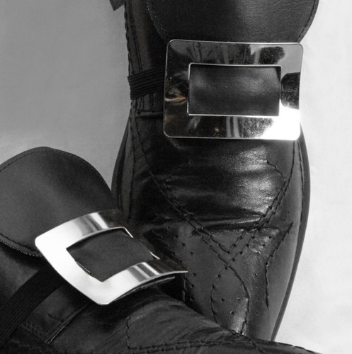 Silberne schuhschnallen paar - silberne,