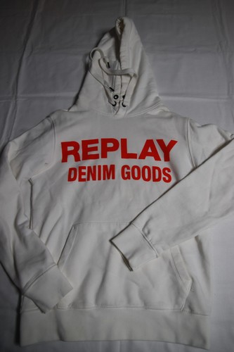 Replay hoodie weiß neu mit - s,