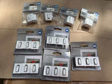 Posten Fensterhaken 32x27mm  weiß Klemmhaken  / Falz bis 17mm  / DV3KB3