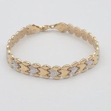 585 Gold Armband 19cm Fantasie