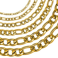 Figaro Kette Figarokette Panzerkette Königskette Edelstahl Herren silber gold