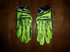 Sporthandschuh, Bike-Handschuh von Roeckl, schwarz, grau, gelb, Größe 8