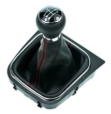 Schaltsack Schaltmanschette GTI look ROT Schaltknauf VW Jetta Golf 5 6 Scirocco 