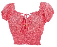 Blusentop Boho chic, seidige