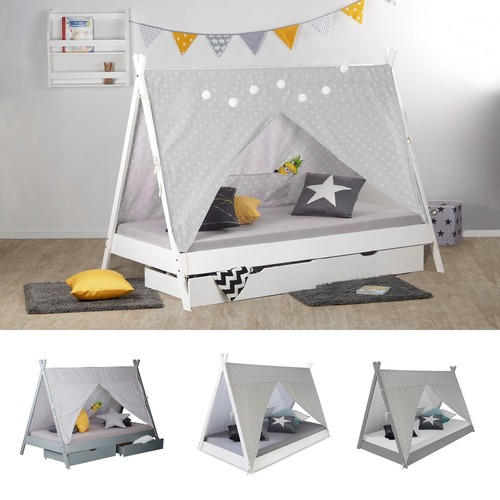 Kinderbett 90x200 tipi - cm,